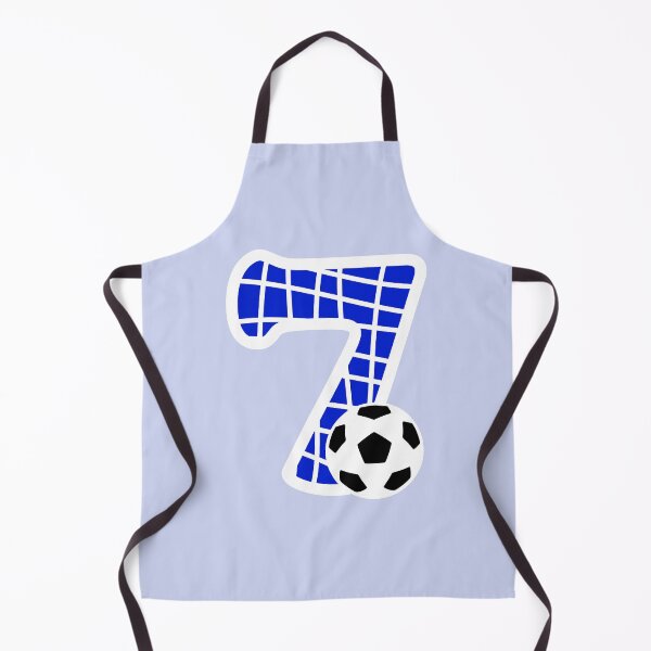 Item preview, Football Number 7 Blue Seven No #7 designed and sold by Jeallan Designs.