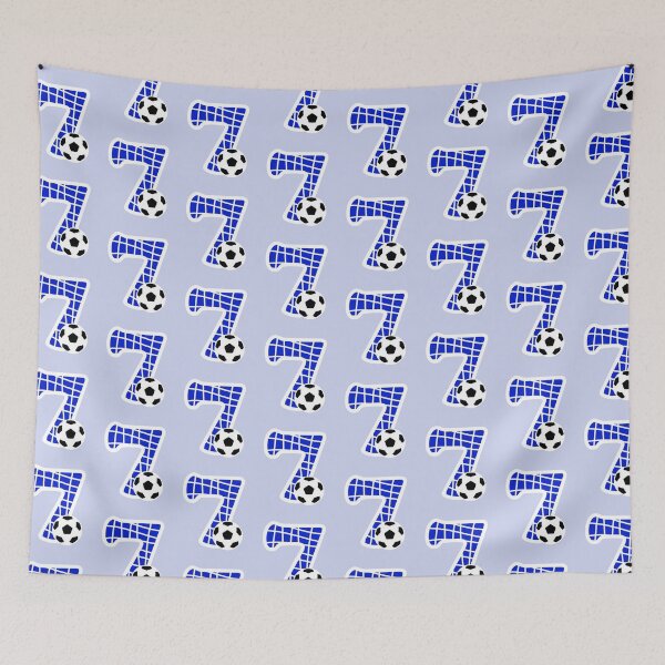 Item preview, Football Number 7 Blue Seven No #7 designed and sold by Jeallan Designs.
