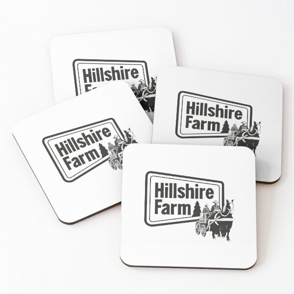 Item preview, Vintage Hillshire Farm Country Horse Carriage Logo Monochrome designed and sold by aglbath.