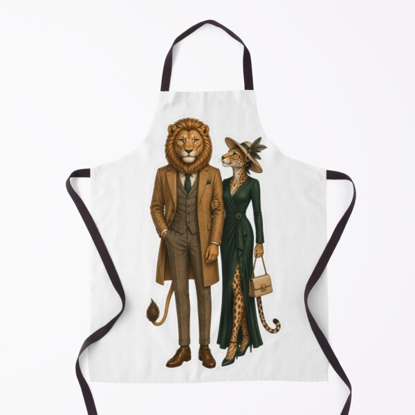 Item preview, Elegant Lion and Leopard Couple designed and sold by Snurly.