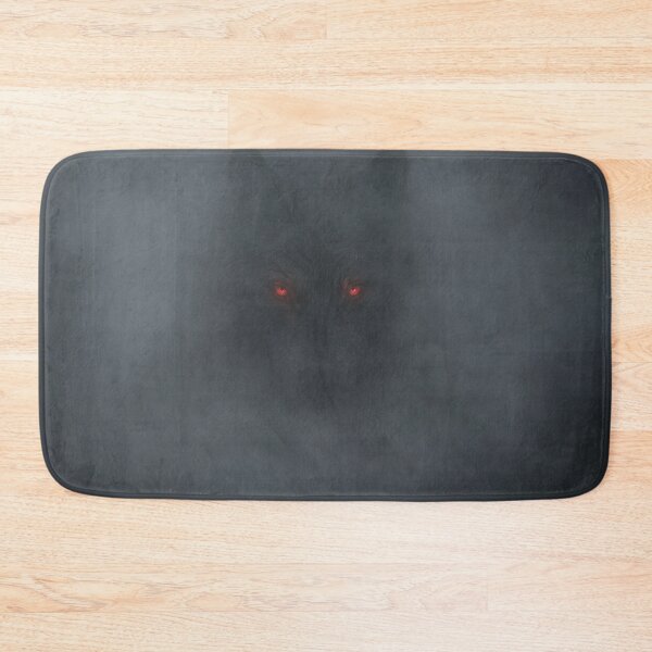 Item preview, Black Wolf in the Fog with Glowing Red Eyes designed and sold by naturalsurvival.