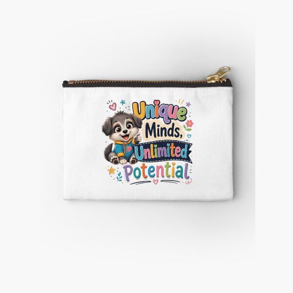 Item preview, Unique Minds, Unlimited Potential – Cute Puppy Autism Awareness Inspirational Design designed and sold by HoMya.