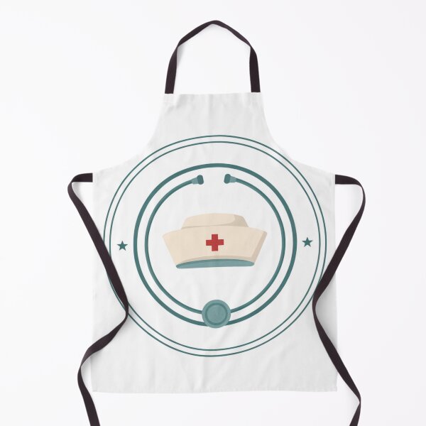 Item preview, Nurse Cap and Stethoscope Retro Badge Design designed and sold by Whoopau.