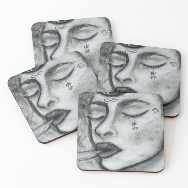 Item preview, The Awakened Mind Charcoal Drawing designed and sold by Midnight  Madness Arts.