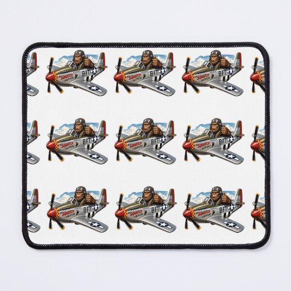 Item preview, Bigfoot as a P-51 pilot designed and sold by BrinaandPops.