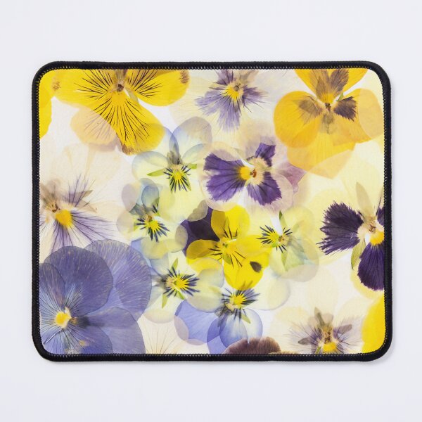 Item preview, Pressed Pansies Collage: Vibrant Purple & Yellow Floral Pattern designed and sold by Catrinann.