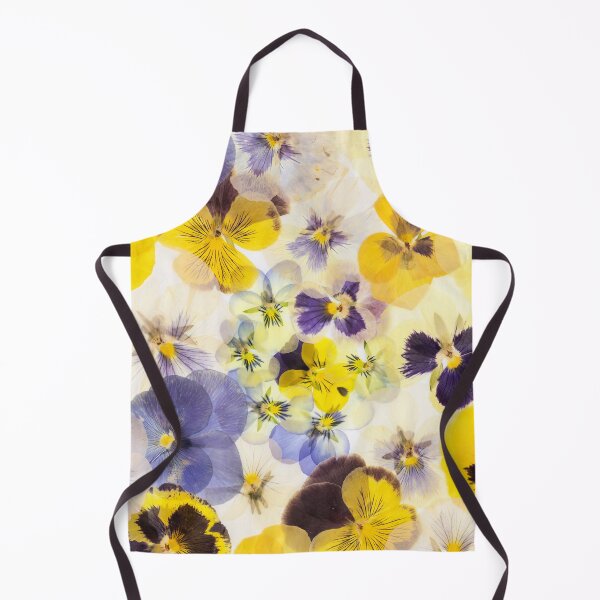 Item preview, Pressed Pansies Collage: Vibrant Purple & Yellow Floral Pattern designed and sold by Catrinann.