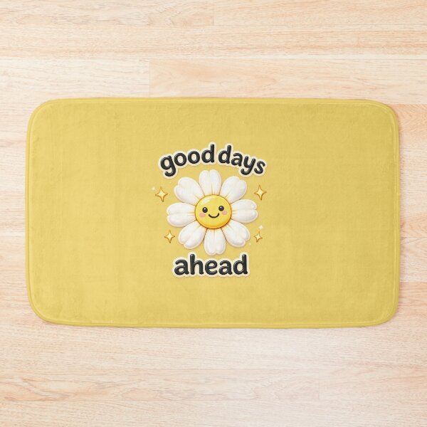 Item preview, Good Days Ahead Kawaii Daisy Sticker | 3D Cute Smiling Flower | Positive Quote | Happy Floral Cartoon designed and sold by StickyDelights.