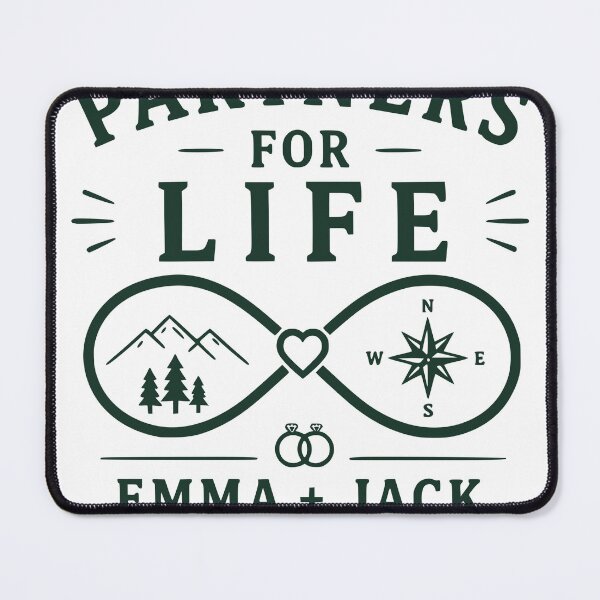 Item preview, Partners For Life Camping Couple Outdoor Adventure Design designed and sold by TeeVerse27.
