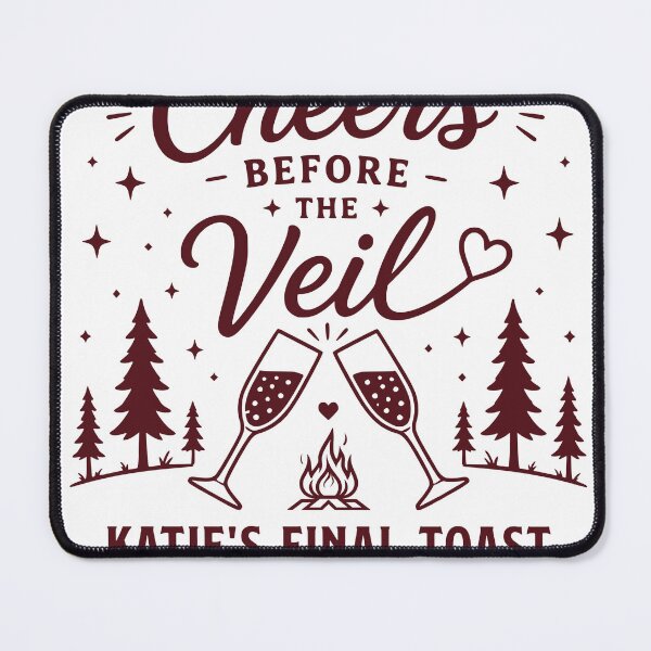 Item preview, Cheers Before Veil Camping Bridal Party Outdoor Design designed and sold by TeeVerse27.