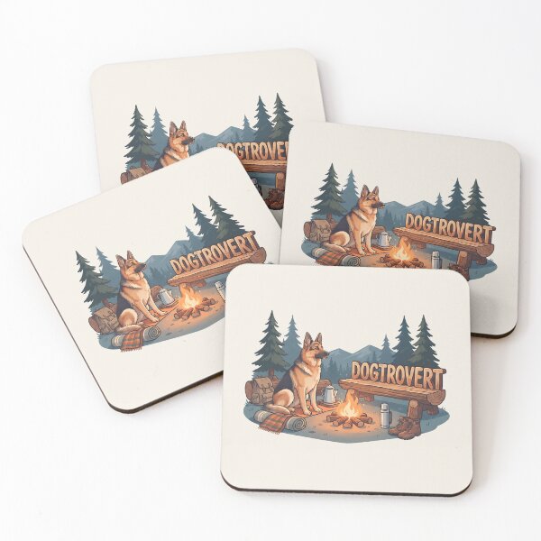 Item preview, Cozy Dogtrovert German Shepherd Campfire designed and sold by MythicCotton.