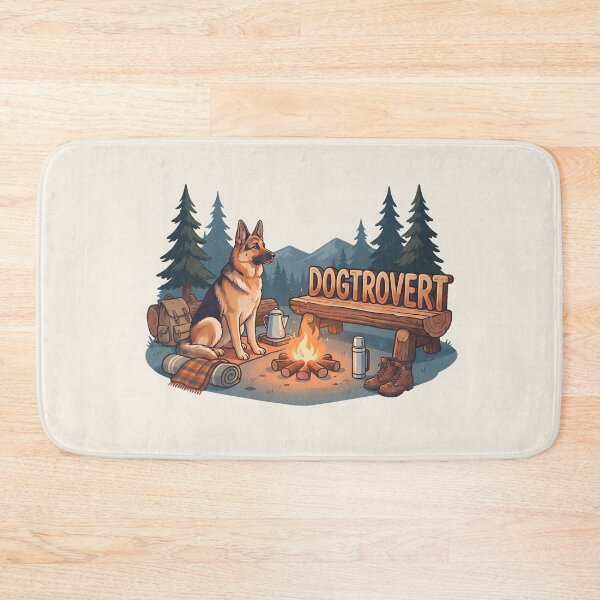 Item preview, Cozy Dogtrovert German Shepherd Campfire designed and sold by MythicCotton.