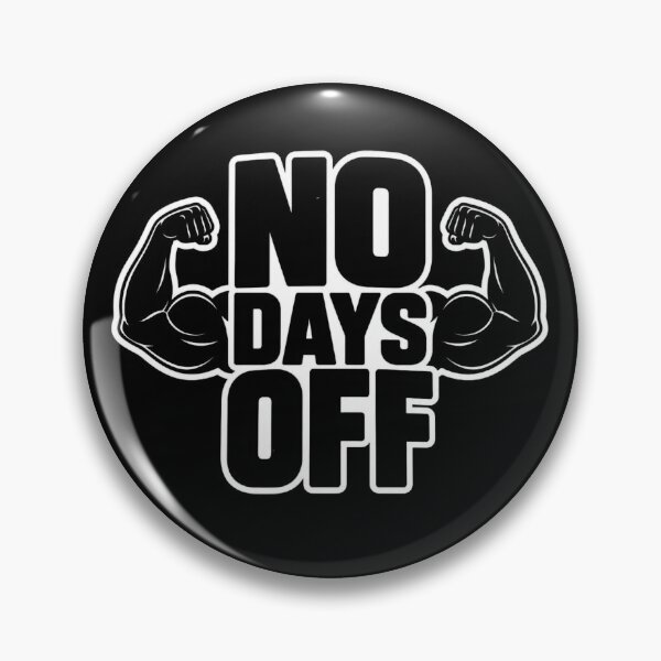 Item preview, No Days Off Flexing Biceps Bodybuilding Gym Workout designed and sold by PACS0011.
