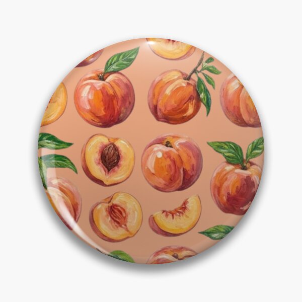 Item preview, Sweet Peaches Pattern - Painted Fruit Print designed and sold by Megaera8.