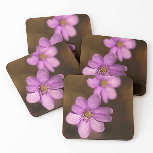Item preview, Enchanted Forest Liverwort: Warm Violet Hepatica Wildflowers designed and sold by Catrinann.