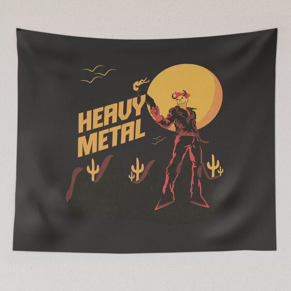 Item preview, Heavy Metal 80s Rock Music Illustration designed and sold by beboplab.