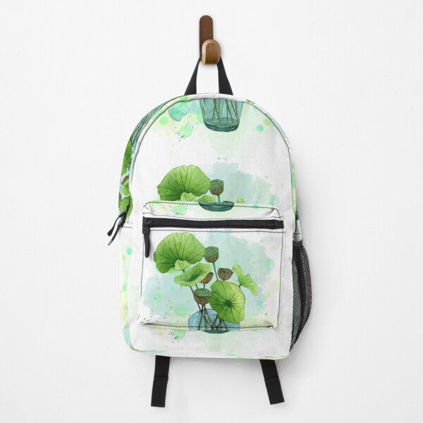 Item preview, Vintage Botanical Watercolor – Green floral in Glass Vase designed and sold by MarcelooArt.