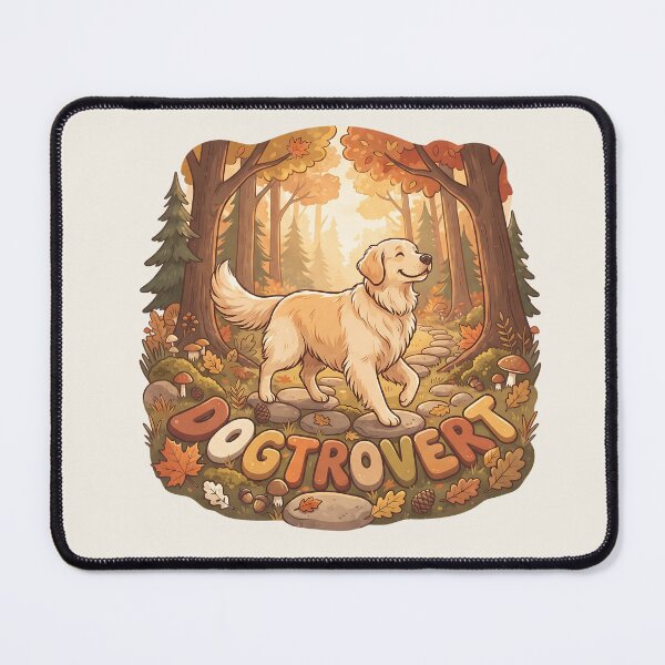 Item preview, Cute Dogtrovert Golden Retriever Autumn Walk designed and sold by MythicCotton.