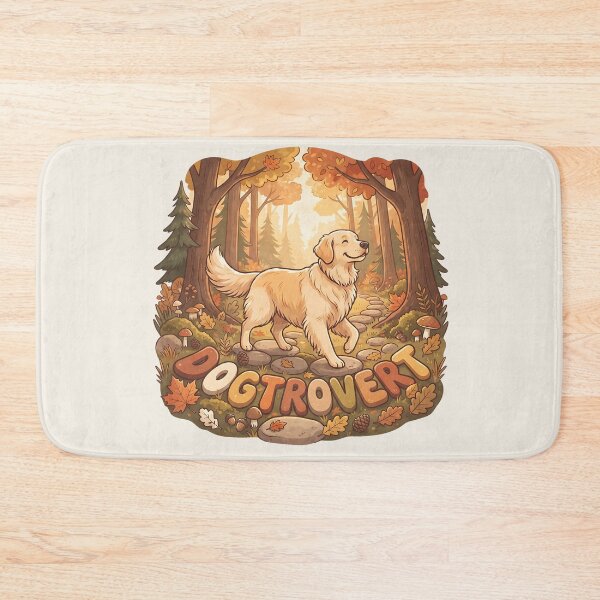 Item preview, Cute Dogtrovert Golden Retriever Autumn Walk designed and sold by MythicCotton.