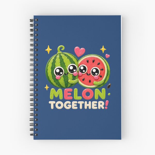 Item preview, Melon Together Cute Kawaii Watermelon Couple designed and sold by Liv Solara.