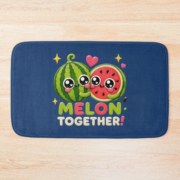 Item preview, Melon Together Cute Kawaii Watermelon Couple designed and sold by Liv Solara.
