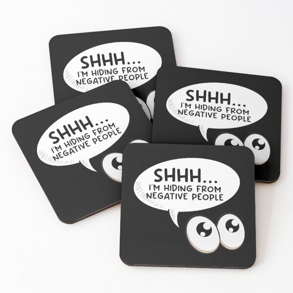 Item preview, Shhh... I'm Hiding From Negative People designed and sold by Teedefy.