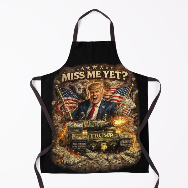 Artikelvorschau, Vermisst Trump mich schon? – Witziges amerikanisches politisches Satire-Panzerdesign entworfen und verkauft von Cotton-Vibe.