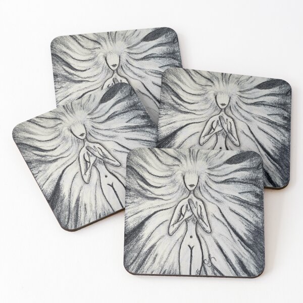 Item preview, Radiant Spirit Ethereal Charcoal Art designed and sold by Midnight  Madness Arts.
