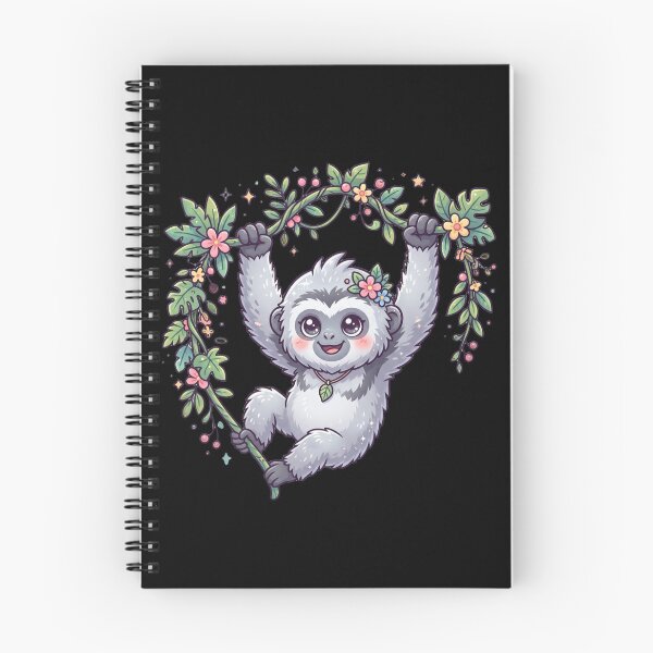 Item preview, Silvery Gibbon Cute Kawaii designed and sold by redsharkuk.
