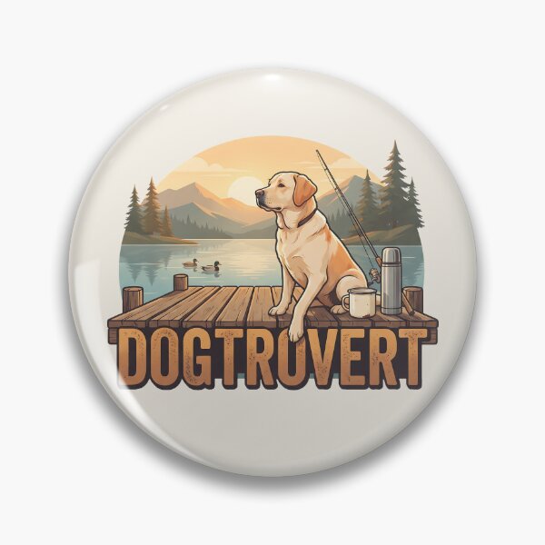 Item preview, Peaceful Dogtrovert Labrador Fishing Dock designed and sold by MythicCotton.