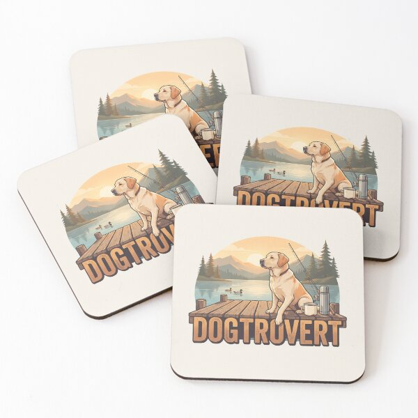 Item preview, Peaceful Dogtrovert Labrador Fishing Dock designed and sold by MythicCotton.