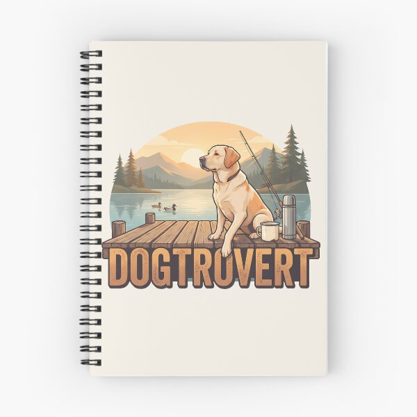 Item preview, Peaceful Dogtrovert Labrador Fishing Dock designed and sold by MythicCotton.