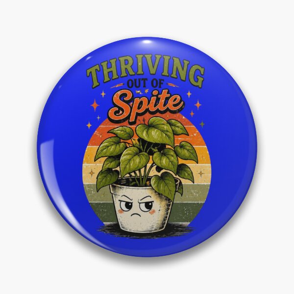 Item preview, Thriving Out of Spite – Funny Plant Lover Retro Design designed and sold by TheHodgePodge.