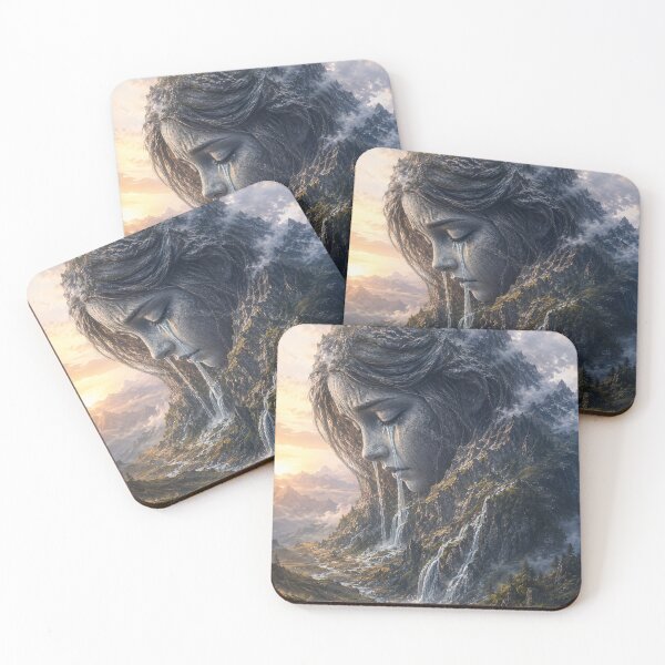 Item preview, Mountain Shaped Like Crying Woman designed and sold by ArcaneVisionArt.