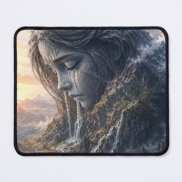 Item preview, Mountain Shaped Like Crying Woman designed and sold by ArcaneVisionArt.