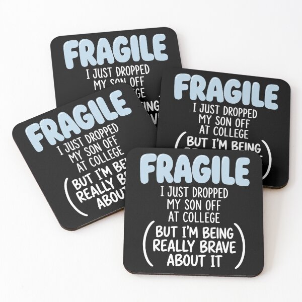 Item preview, Fragile I Just Dropped My Son Off At College Mom Shirt T-Shirt | Funny College Move-In Graphic Gift designed and sold by Trendably.