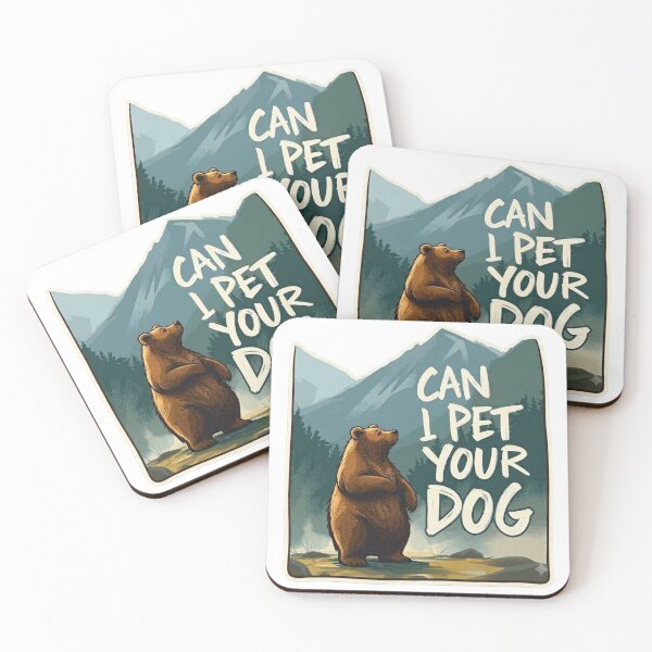Item preview, Funny Hiking with dog Grizzly Bear Can I Pet Your Dog designed and sold by LavIsInTheAir.