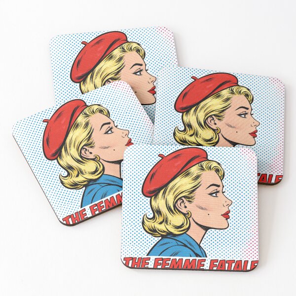 Item preview, The Femme Fatale Paris - Red Beret Pop Art Comic designed and sold by MAISON SYLVIE.