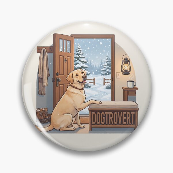 Item preview, Cozy Dogtrovert Labrador Winter Snow Walk designed and sold by MythicCotton.