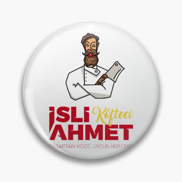 Artikelvorschau, Isli Kofteci Ahmet Vintage Metzger Chef Charakter Logo entworfen und verkauft von aglbath.