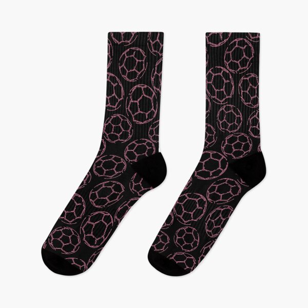 Item preview, Pink & black soccer line art pattern designed and sold by katzdzynes.