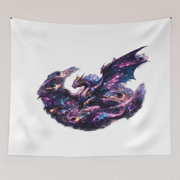 Item preview, Celestial Cosmic Galaxy Dragon Fantasy Space Nebula Art designed and sold by DragonStore210.