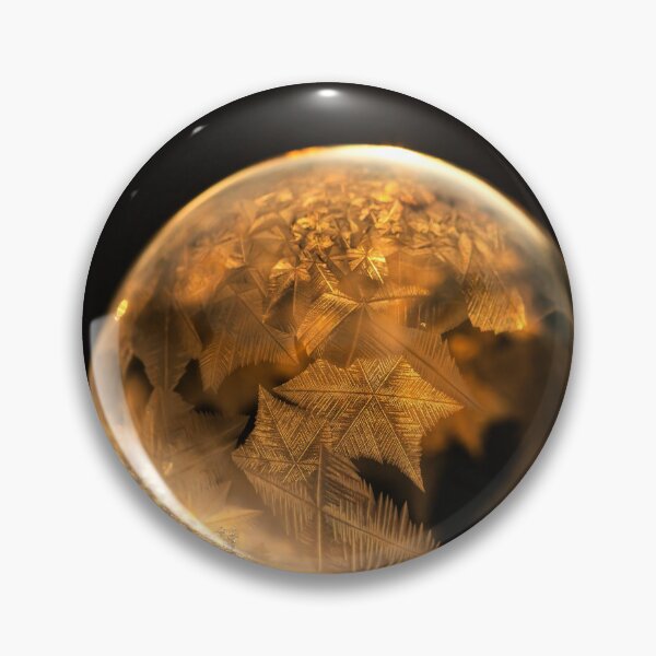 Item preview, Golden Frozen Soap Bubble: Winter Frost Magic Macro designed and sold by Catrinann.