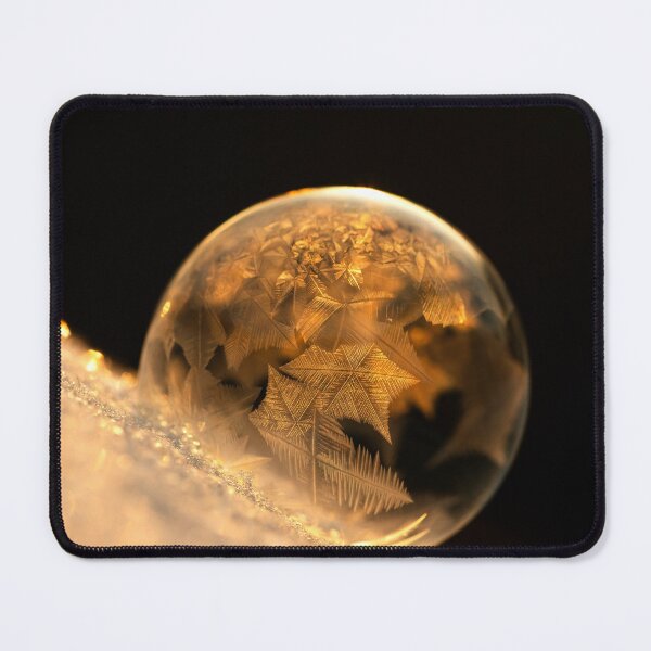 Item preview, Golden Frozen Soap Bubble: Winter Frost Magic Macro designed and sold by Catrinann.