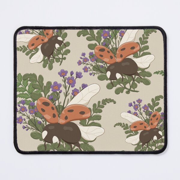 Item preview, Ladybug Pattern - Vintage Botanical Seamless Design designed and sold by Zymetryart.