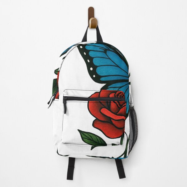 Item preview, Vibrant Red Rose and Blue Butterfly designed and sold by resomrazimkul15.