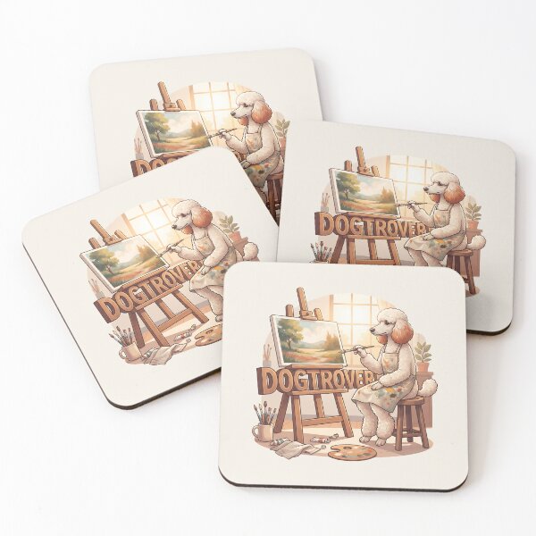 Item preview, Creative Dogtrovert Poodle Painting Art designed and sold by MythicCotton.