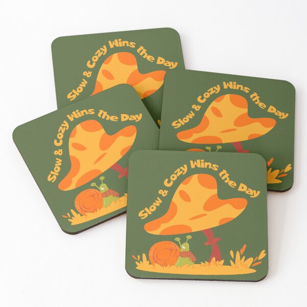 Item preview, Slow and Cozy Snail Mushroom Cottagecore Fall Design designed and sold by Sachie's Studio.