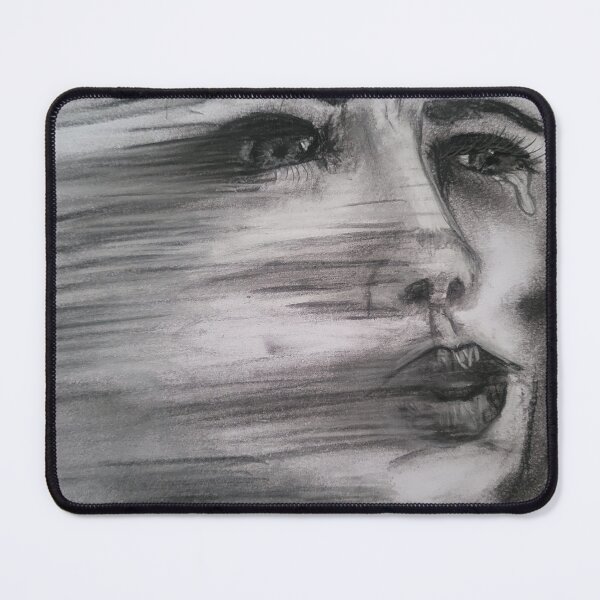 Item preview, Fading Into Invisible Charcoal Drawing designed and sold by Midnight Madness Arts.
