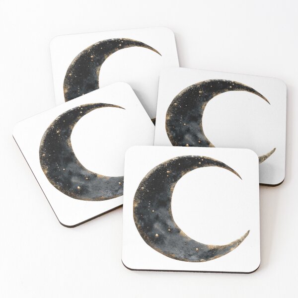 Item preview, Mystical crescent moon dark gold celestial aesthetic designed and sold by olenapetol.